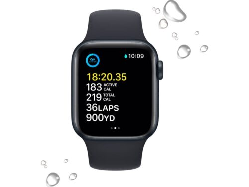 APPLE Watch SE GPS 40 mm Meia-noite com Bracelete Desportiva Meia-noite - Imagen 3
