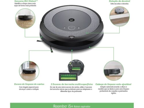 Aspirador Robô IROBOT Roomba I5 Cinza Texturizado - Imagen 4