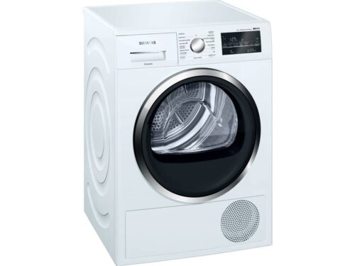 Máquina de Secar Roupa SIEMENS WT47G439EE (9 kg - Bomba de calor - Branco)