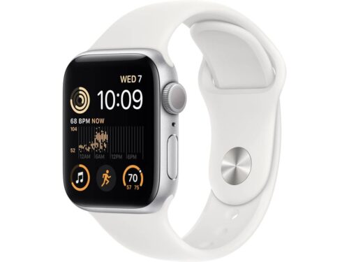 APPLE Watch SE GPS 40 mm Prateado com Bracelete Desportiva Branca