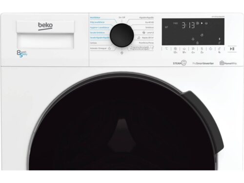 Máquina de Lavar e Secar Roupa BEKO HTV 8716 DSW BTR (5/8 kg - 1400 rpm - Branco ) - Imagen 3