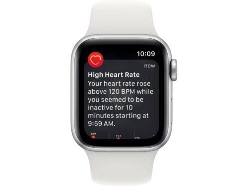 APPLE Watch SE GPS 40 mm Prateado com Bracelete Desportiva Branca - Imagen 4