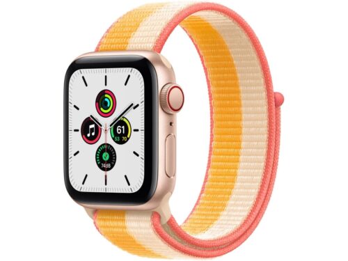 APPLE Watch SE GPS+Cellular 40 mm Dourado com Loop Desportiva Milho/Branco
