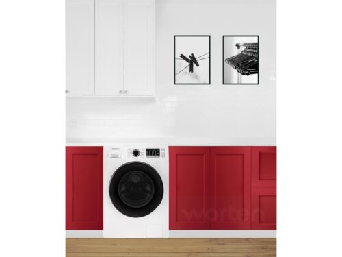 Máquina de Lavar e Secar Roupa SAMSUNG WD80TA046BE/EP (5/8 kg - 1400 rpm - Branco) - Imagen 2
