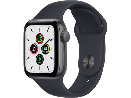 APPLE Watch SE GPS 40 mm Cinzento Sideral com Bracelete Desportiva Meia-noite