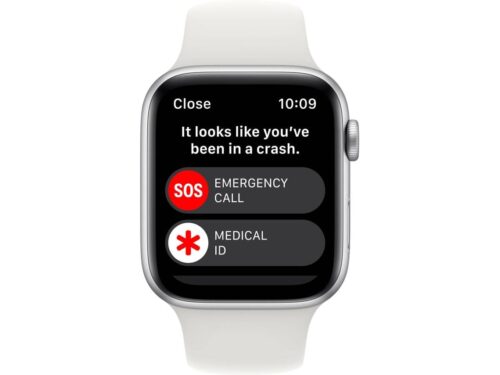 APPLE Watch SE GPS 44 mm Prateado com Bracelete Desportiva Branca - Imagen 5