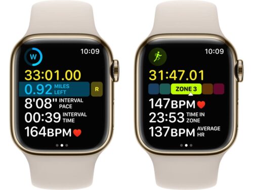 APPLE Watch Series 8 GPS+Cellular 41 mm Dourado com Bracelete Desportiva Luz das Estrelas - Imagen 5