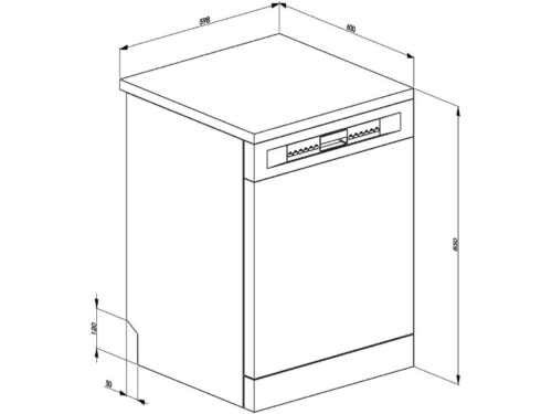 Máquina de Lavar Loiça SMEG LVS254CX (13 Conjuntos - 59.8 cm - Inox) - Imagen 3