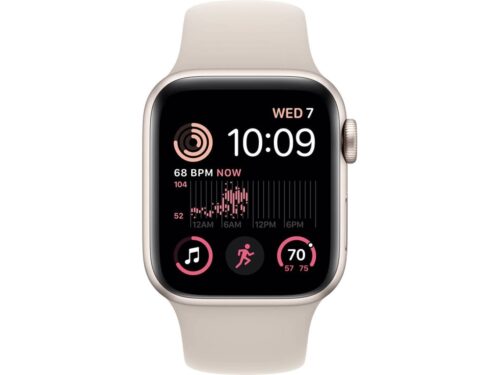 APPLE Watch SE GPS 40 mm Luz das Estrelas com Bracelete Desportiva Luz das Estrelas - Imagen 2