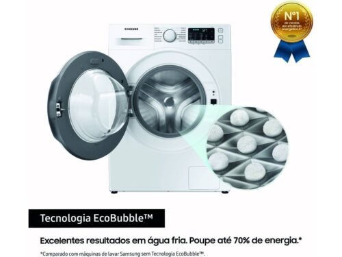 Máquina de Lavar Roupa SAMSUNG WW90TA026TE (9 kg - 1200 rpm - Branco) - Imagen 4