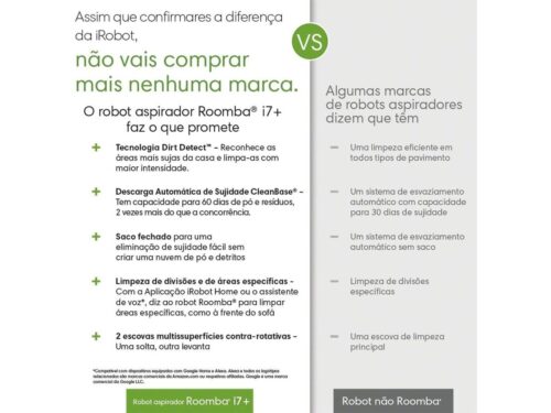 Aspirador Robô IROBOT Roomba i7+ (Autonomia 75 min - Cinza Carvão) - Imagen 5