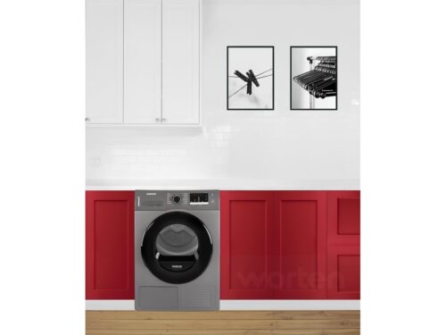 Máquina de Secar Roupa SAMSUNG DV80TA020AX (8 kg - Bomba de Calor - Inox - Imagen 3