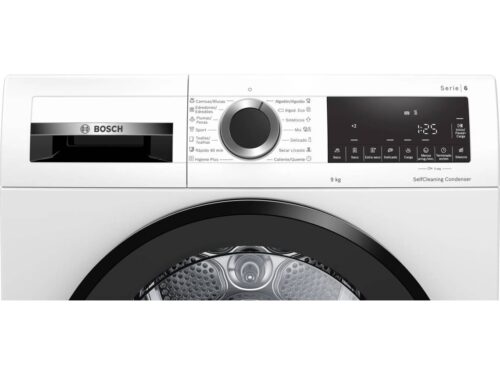 Máquina de Sacar Roupa BOSCH WQG24500ES (9 kg - Bomba de Calor - Branco) - Imagen 2