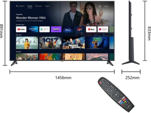 TV SMART TECH 65UA20T1 (LED - 65'' - 165 cm - 4K Ultra HD - Android TV) - Imagen 3