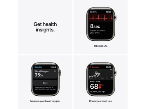 APPLE Watch Series 7 GPS+Cellular 45 mm Grafite com Loop Milanesa Grafite - Imagen 5
