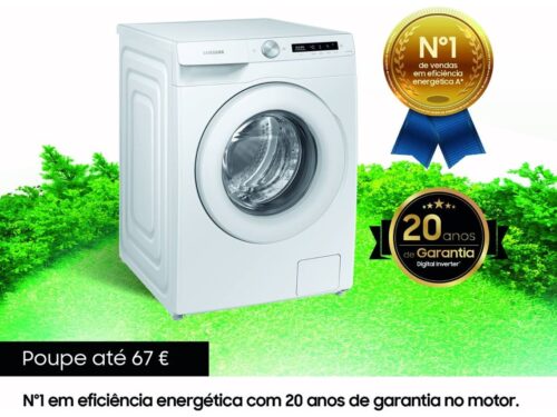 Máquina de Lavar Roupa SAMSUNG WW12T504DTW (12 kg - 1400 rpm - Branco) - Imagen 4