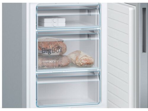 Frigorífico Combinado BOSCH KGE36AICA (Low Frost - 186 cm - 308 L - Inox) - Imagen 6