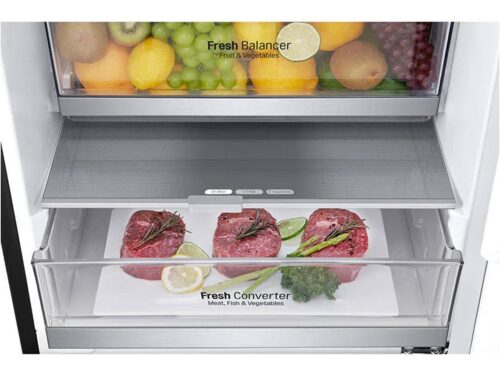 Frigorífico Combinado LG GBB71MCVGN (No Frost - 186 cm - 341 L - Preto) - Imagen 4