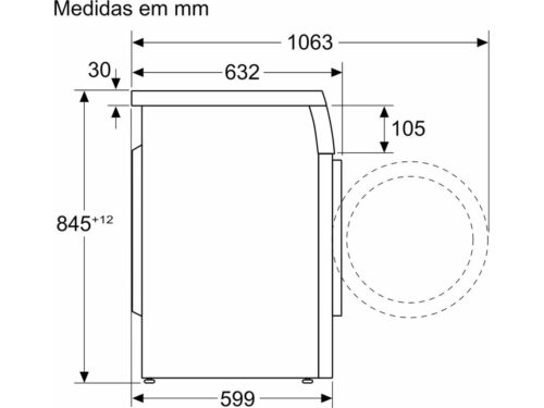 Máquina de Lavar Roupa BOSCH WUU28T0XES (9 kg - 1400 rpm - Inox) - Imagen 5