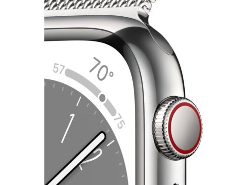 APPLE Watch Series 8 GPS+Cellular 41 mm Prateado com Loop Milanesa Prateado - Imagen 3