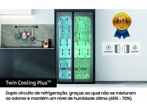 Frigorífico Americano SAMSUNG RS68A8521S9 (No Frost - 178 cm - 609 L - Inox) - Imagen 5