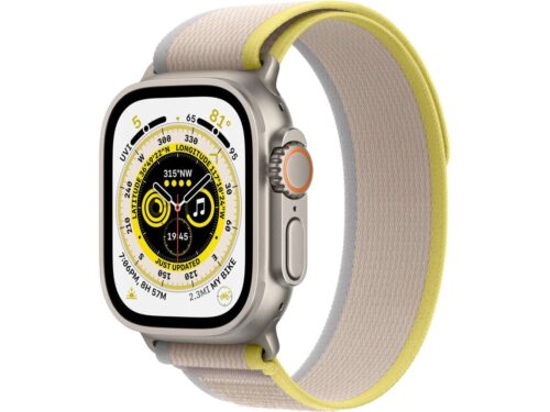 APPLE Watch Ultra GPS+Cellular 49 mm com Loop Trail Amarelo/Bege (Tamanho M/L)