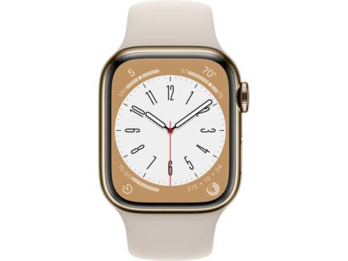 APPLE Watch Series 8 GPS+Cellular 41 mm Dourado com Bracelete Desportiva Luz das Estrelas - Imagen 2