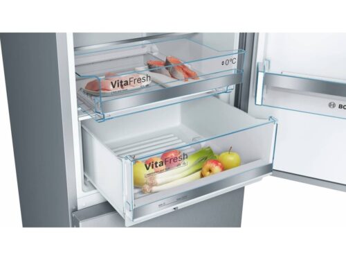Frigorífico Combinado BOSCH KGE36AICA (Low Frost - 186 cm - 308 L - Inox) - Imagen 5