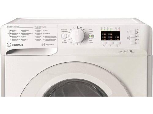 Máquina de Lavar Roupa INDESIT MTWA 71252 S WPT (7 kg - 1200 rpm - Branco) - Imagen 3