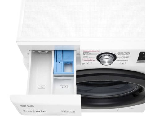Máquina de Lavar Roupa LG F4WV3009S6W (9 kg - 1400 rpm - Branco) - Imagen 5