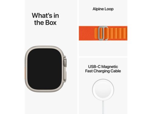 APPLE Watch Ultra GPS+Cellular 49 mm com Loop Alpine Laranja (Tamanho S) - Imagen 4